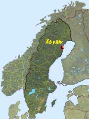 Here, just above Byske is Åby River