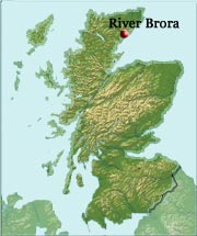 Here in Caithness Sutherland north Scottland is River Brora located