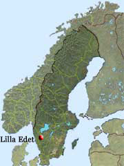 Here in Lilla Edet fished the salmon in the river Götaälv.